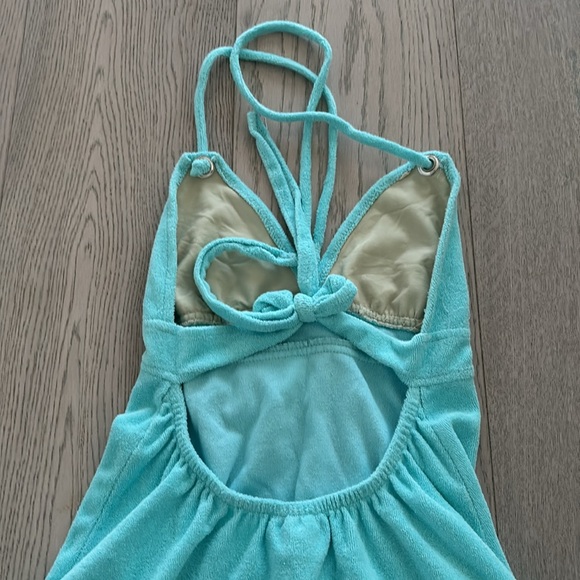 Halter terry cloth summer dress size s - Picture 5 of 6